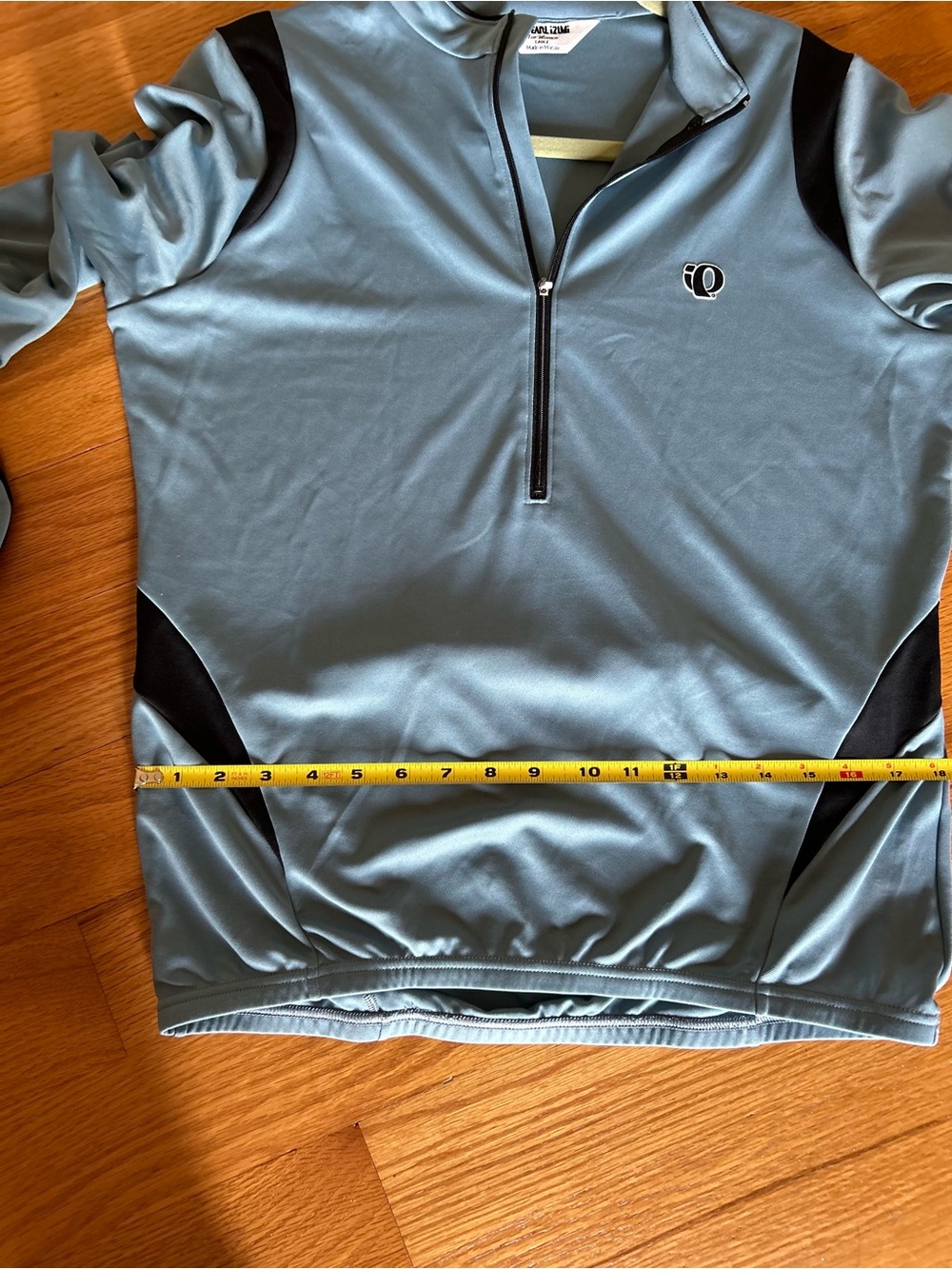 Pearl Izumi Men's Blue-Grey Half-Zip Performance Cycling Top with Black Accents - Picture 7 of 9